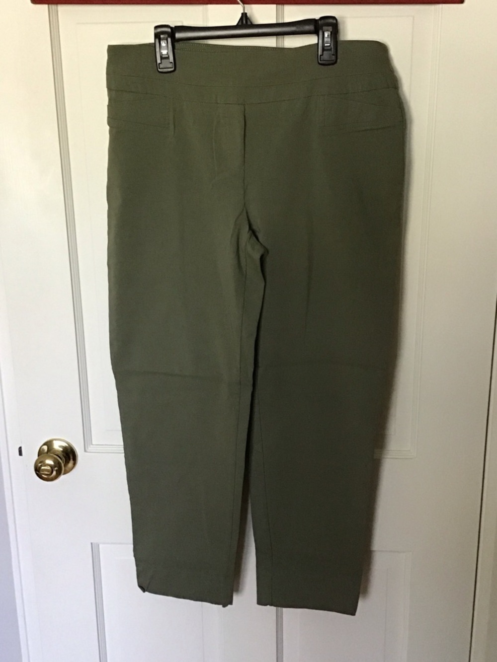 Zac & Rachel Olive Green Cropped Pants
